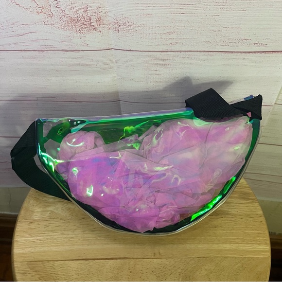 Anika Holographic Iridescent Clear Fanny Pack - Picture 6 of 6